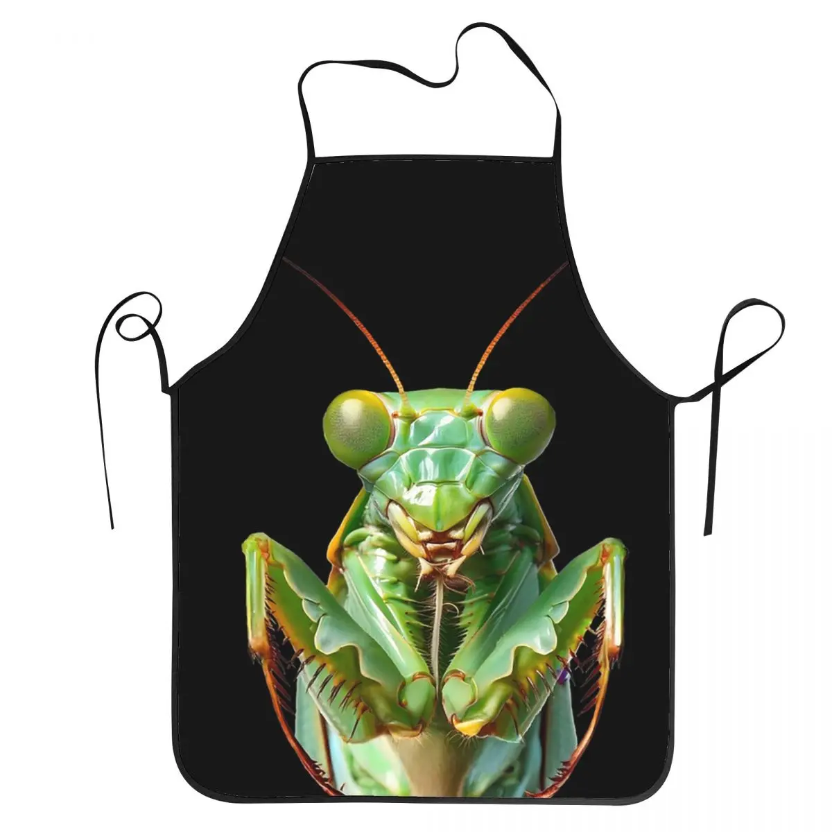 Green Praying Mantis, Eerie Insect Art Aprons Chef Cuisine Tablier Waterproof Bib Kitchen Cleaning Pinafore for Women Men
