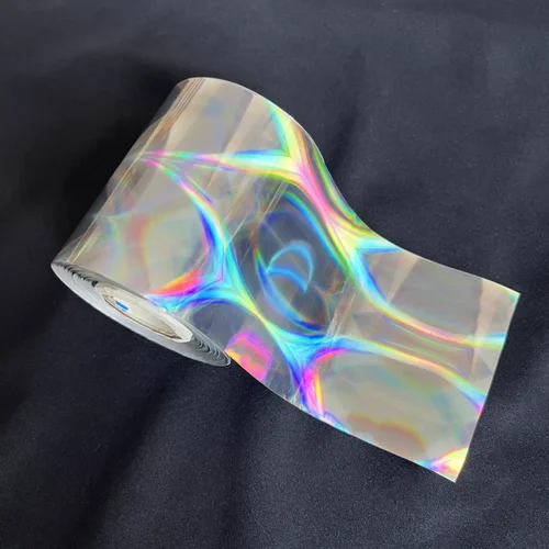 Imagen 2 del producto Haz de luz láser plateado de 2M ~ 20M de longitud, 8CM de ancho, lámina de estampado en caliente, película de transferencia de calor para Señuelos de Pesca, accesorios de plantilla, herramienta DIY