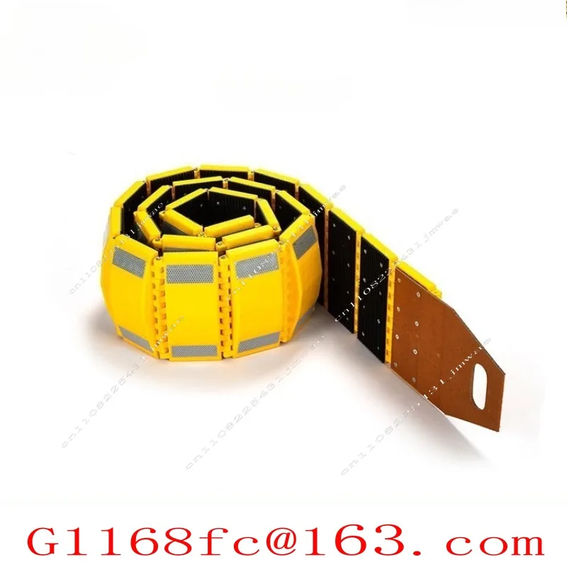 RS230P Compression Resistant Rubber Decelerator Portable Road Safety Roll-up Decelerator Anti-skid