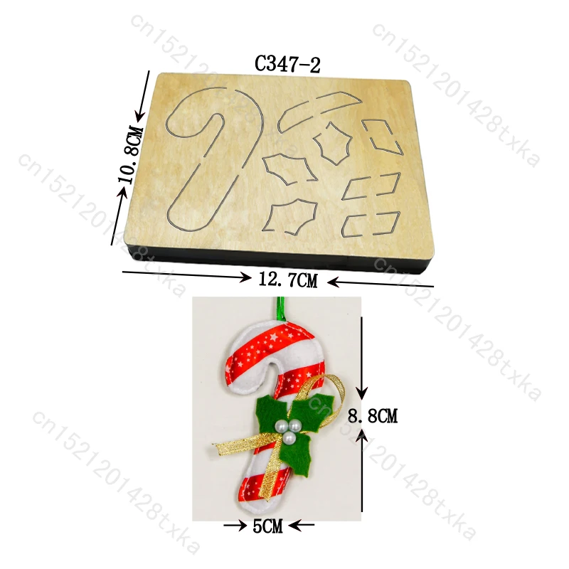 

Новая рождественская конфетная палочка, деревянная штамп для скрапбукинга, вырубные штампы, C347-2