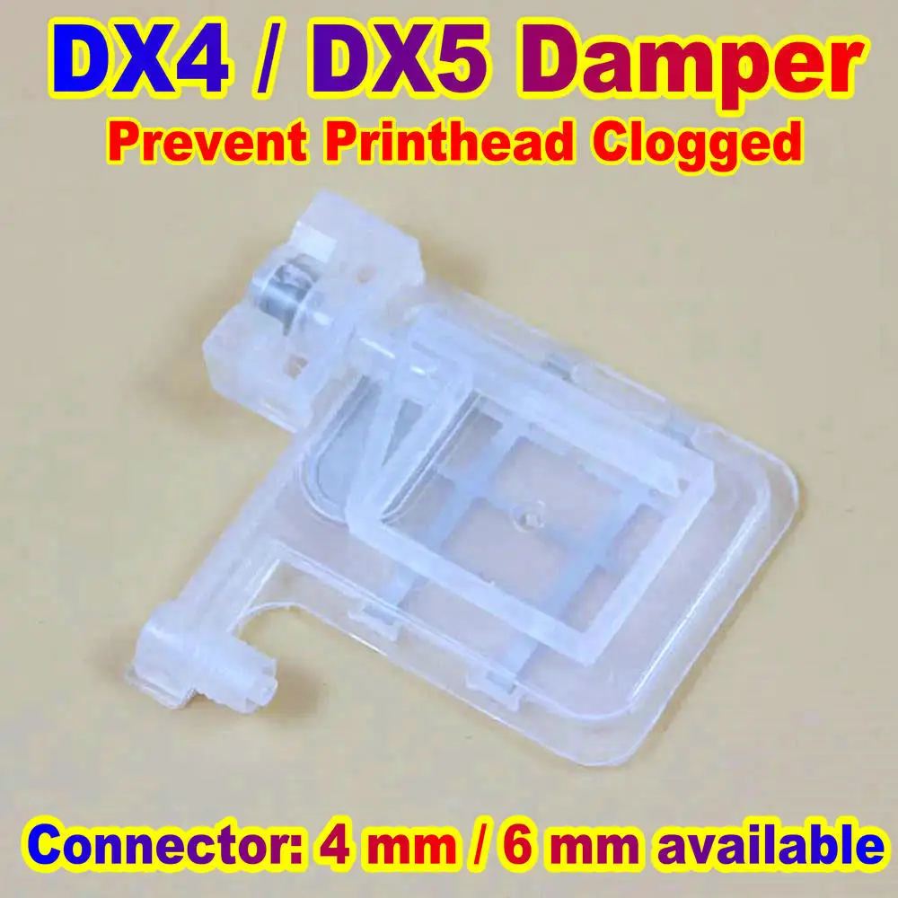 DX4 Print Head Damper DX5 Printer Printhead Dampers For Epson Double Clips With Square Head DX 4 Printer DX 5 Customized Damper