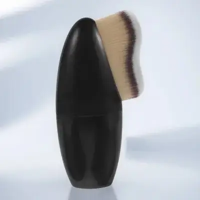 فرشاة كريم أساس بتصميم مبتكر لتطبيق المكياج الناعم والمتعدد الاستخدام، أداة مزج بودرة برونزية