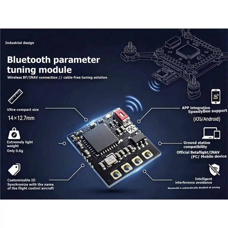 PHILE-For Speedybee/Betaflight Wireless Flight Controller Configuration Tuning Bluetooth Module For RC FPV Racing Drone
