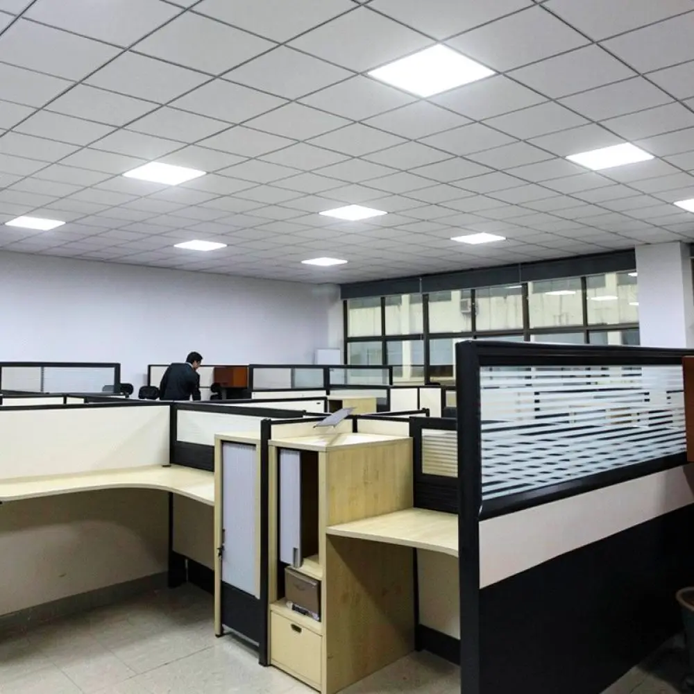 Ultra Thin LED Panel Light For Office Kitchen Bathroom Recessed Aluminum Flush Ceiling Lamp Professional Lighting