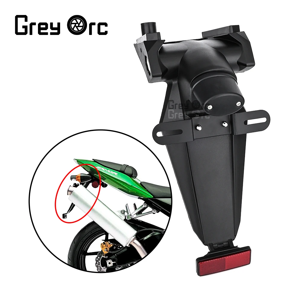 

Fit For Kawasaki Ninja ZX10R ZX-10R 2004 2005 Rear Motorcycle License Number Plate Light Frame Holder Bracket ZX 10R ZX1000