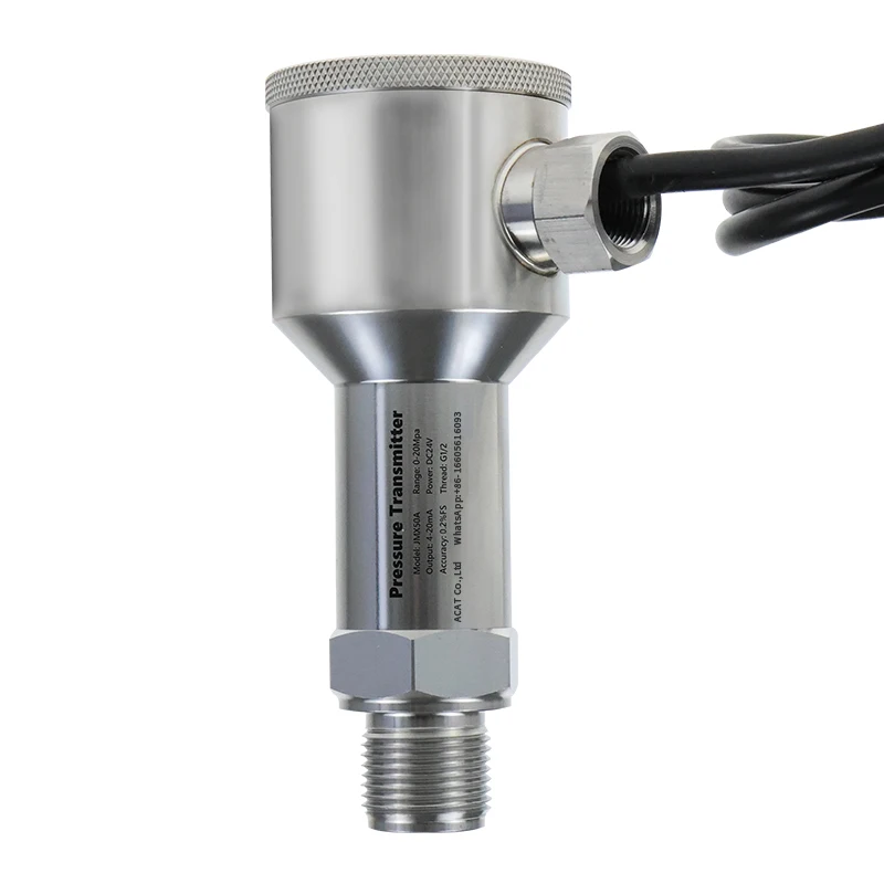 

0-10V Small All Stainless Steel Explosion Proof Pressure Transmitter 100Mpa Marine Diffusion Silicon Pressure Transducer