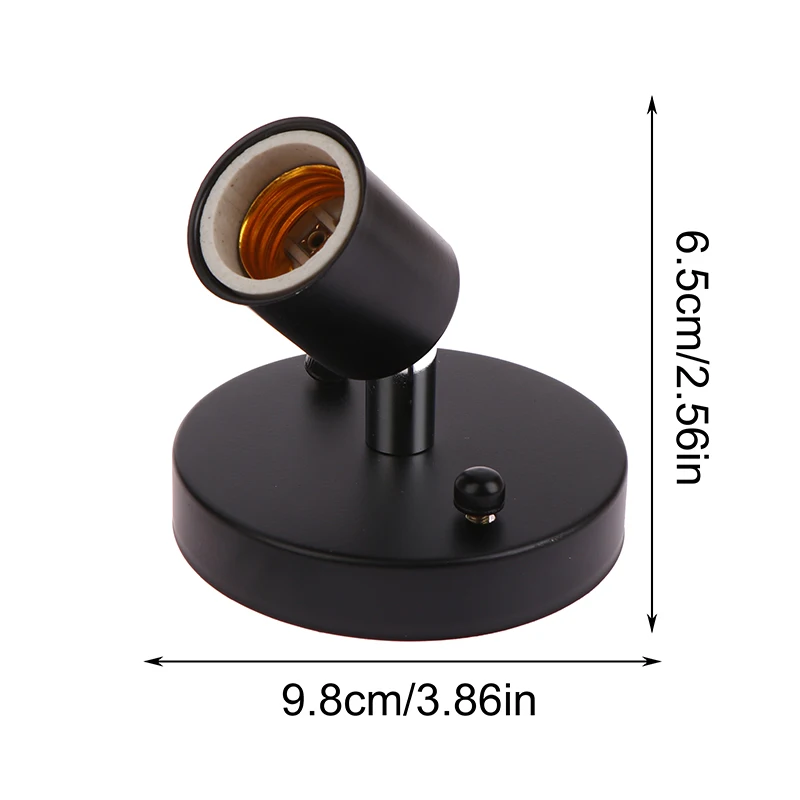 1Pc E27 Universal Lamp Holder High Temperature Resistant Ceramic Screw Lamp Head 180 Degrees Steering Lamp socket Holder