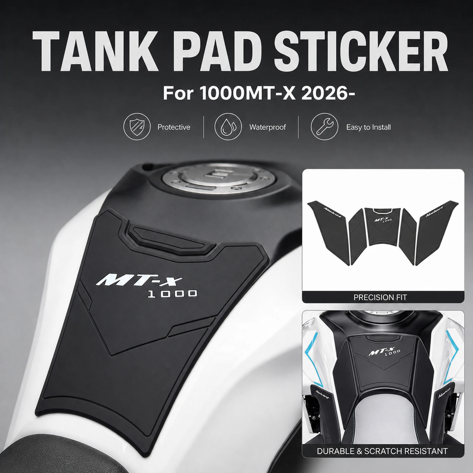 FOR CFMOTO 1000MT-X 2025 1000 MTX 2026 Tank Pad Protector Sticker Decal Gas Knee Grip Motorcycle Accessories Tank Traction Pad