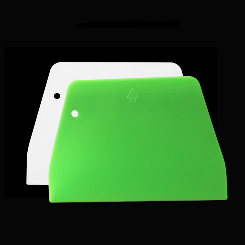 

10Pcs Food Grade PP Plastic Trapezoid Scraper for Baking Dough Cutter Kitchen Gadget Smooth Hard Random Color