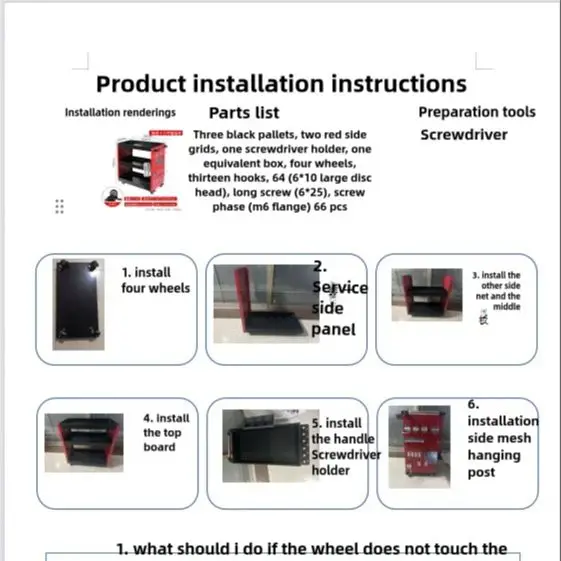 Tool Cart Trolley Three layer tool cart, multifunctional drawer style auto repair handcart, mobile maintenance storage rack, mob