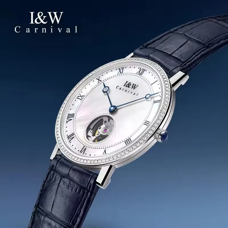 IW Carnival Couple Mechanical Wrist Watches Automatic Movement Famous Brand Sapphire Mirror Accessories For Men Waterproof Watch