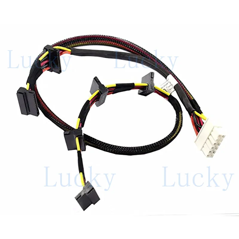 f   For Dell PowerEdge T320 T420 server SATA 3.5 4HDD hard drive cable W44NJ 0W44NJ