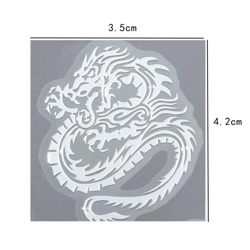 3D Car Trunk Nickel Alloy Badge Emblem Dragon Sticker Accessories Adhesive Car Styling Badge Stickers