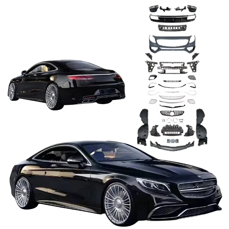 

Body Kit For S-Class C217 2014-2020 Upgrade To S65 AMGS Sport Style Front Rear Bumper Front Lip Grille