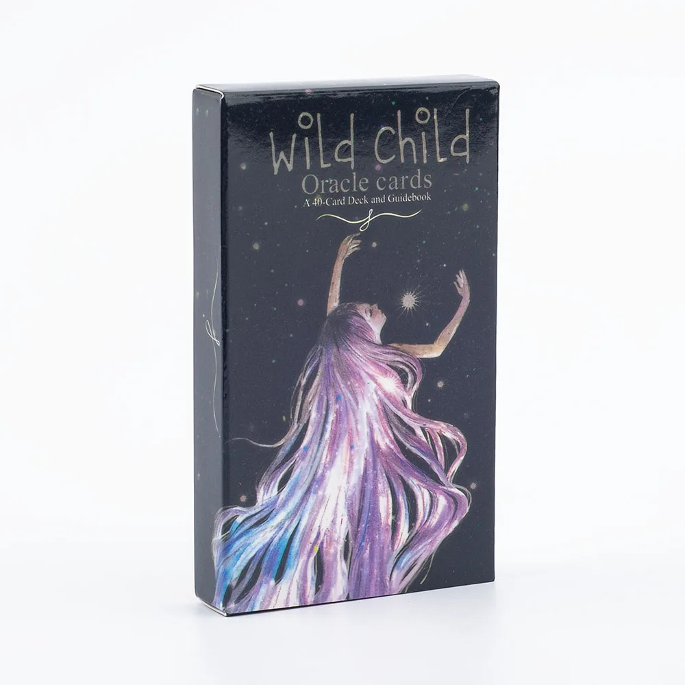 Wild Child Oracle-Karten, Tarot-Deck, 40 Stück, 10,3 x 6 cm, für Wissen, Heilung und Familienfeiern, Freizeit, Unterhaltung, Spielkarte – Detail 2