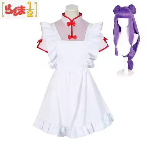 Anime Ranma 1/2 Shampoo Cosplay Costume Chinese Style Dress Maid Dress Lolita Christmas Carnival Role Play Uniform Women Girls