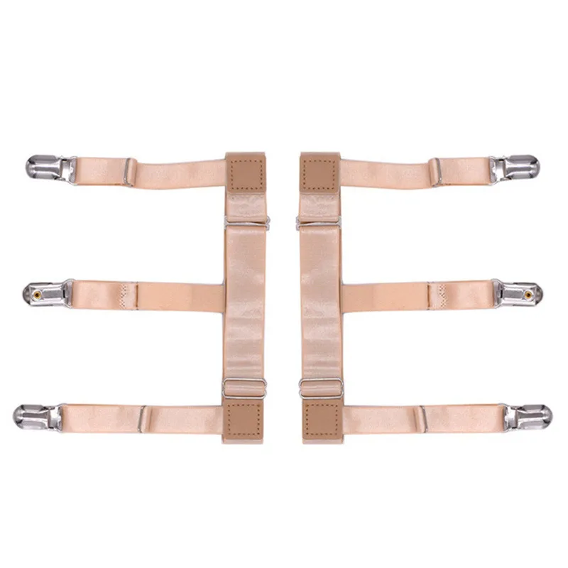 قميص رجالي يبقى الأربطة حزام قابل للتعديل مطاطا حامل القميص الأشرطة إبقاء قميص مدسوس في عدم الانزلاق قميص المدسوس الساق الحمالات #2