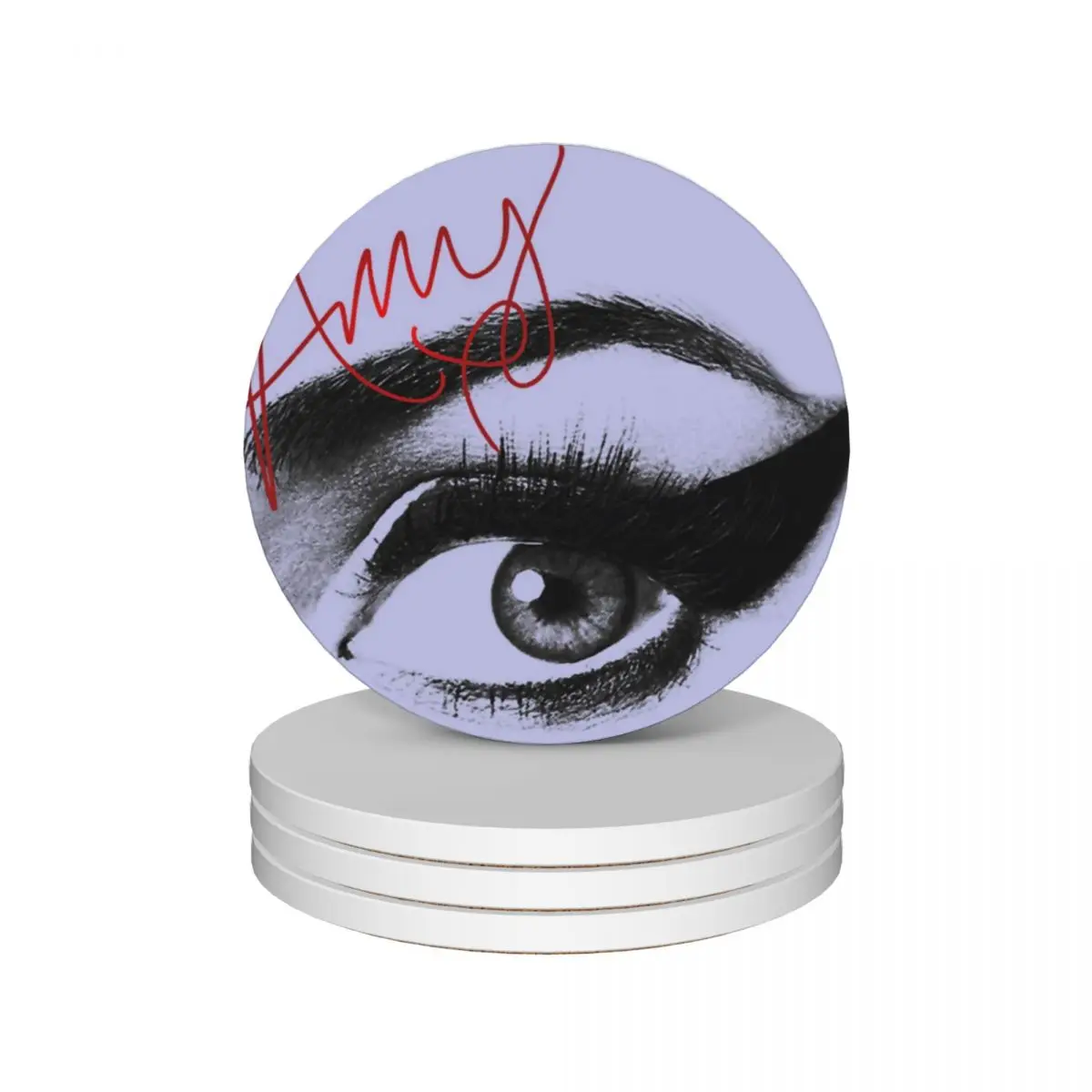 

Amy Winehouse Ceramic Coasters (Set of 4) animal table decoration and accessories Coasters