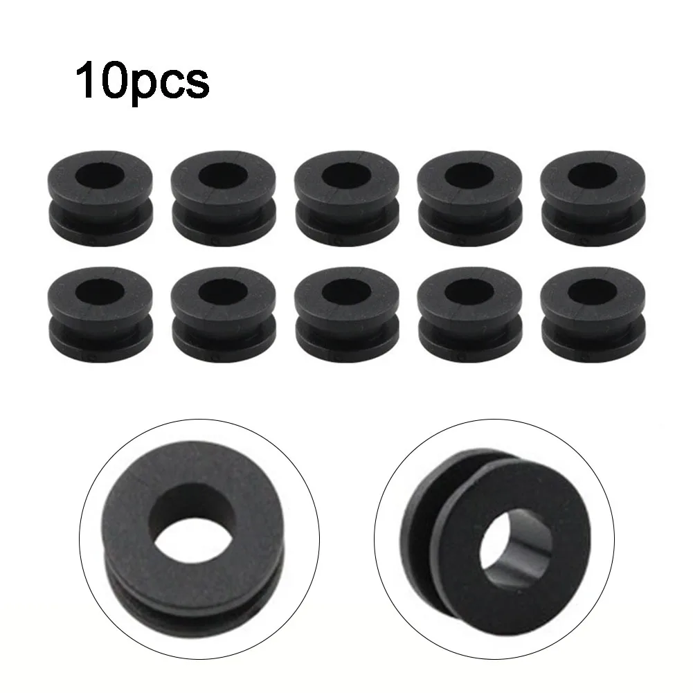 

10Pcs M6 Motorcycle Side Cover Rubber Grommets Gasket Fairings 18.5x9mm Lock Ring Fits Most Car Models Motorcycle Grommet