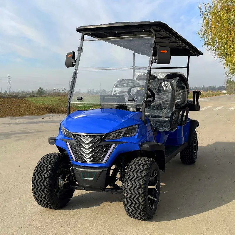 2025 Hot Sale Fashion 4 6 Seaters 4000W Resort Use Utility Vehicle Hunting Hopper Cargo Golf Buggy Cart Electric Golf Carts