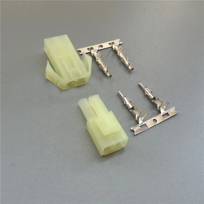 Connecteur de batterie mâle femelle Style Mini Tamiya, 50 pièces, bouchons en plastique avec broches en Nickel pour voiture de loisir RC, bateau, avion, batterie Lipo