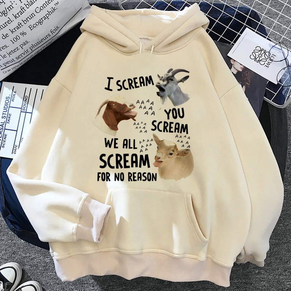 Screaming Goat hoodie modern style patterned graphic designer teen tracksuits hoddie printed design anime patterned