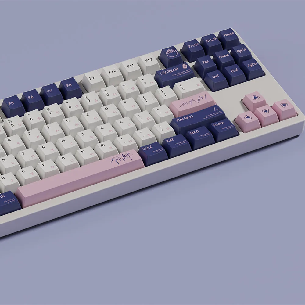 Imagem -04 - Custom Kaf Keys Pbt Keycaps Perfil Cereja Side Dye Sublimação Ansi Layout Iso Digite para Outemu mx Switch Teclado Mecânico