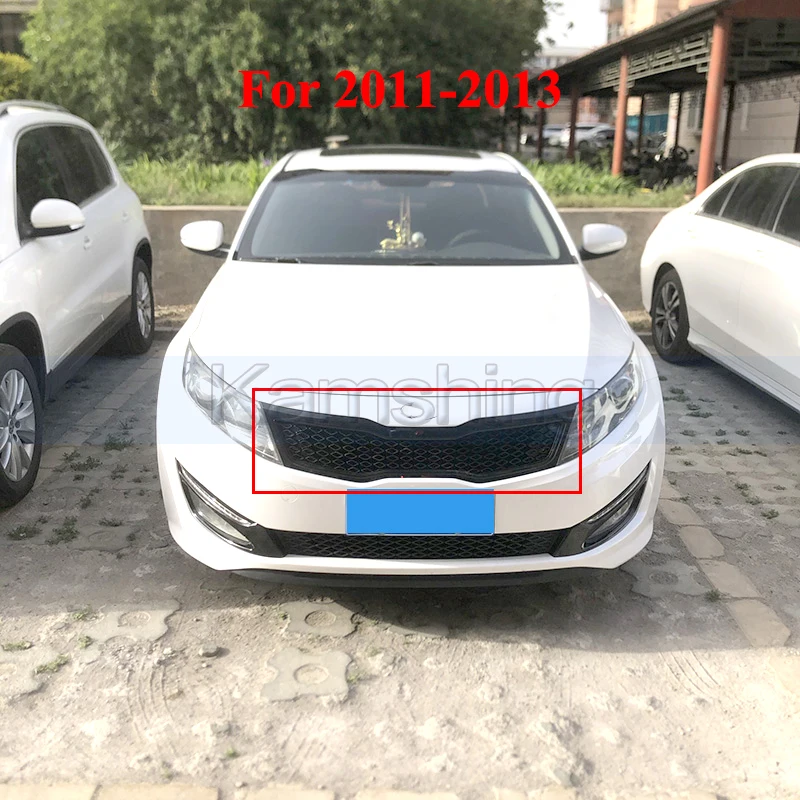 Kamshing Front Bumper Grill Mask Radiator Grille For Kia K5 Optima 2011-2015 Racing Grills Black