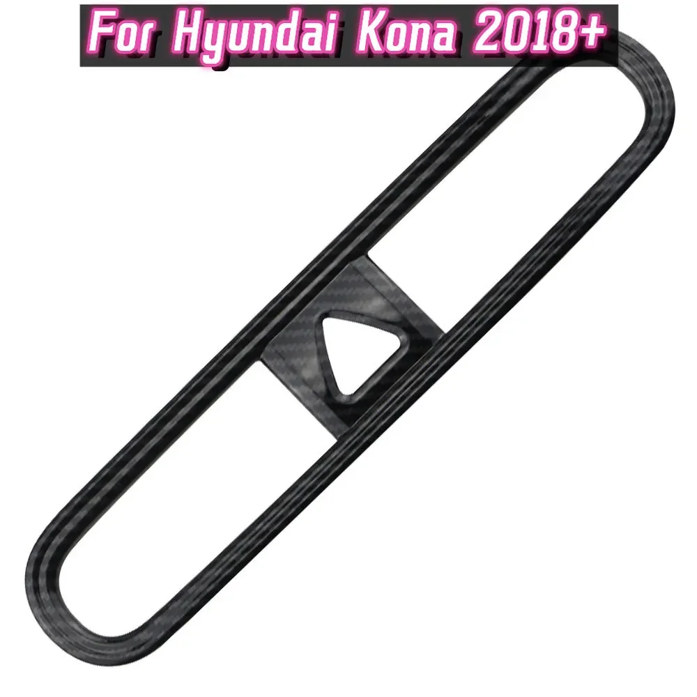 For Hyundai Kona 2018 2019 2020 Accessories ABS Chrome Car Center Console Air Vent Outlet Cover Trim Sticker