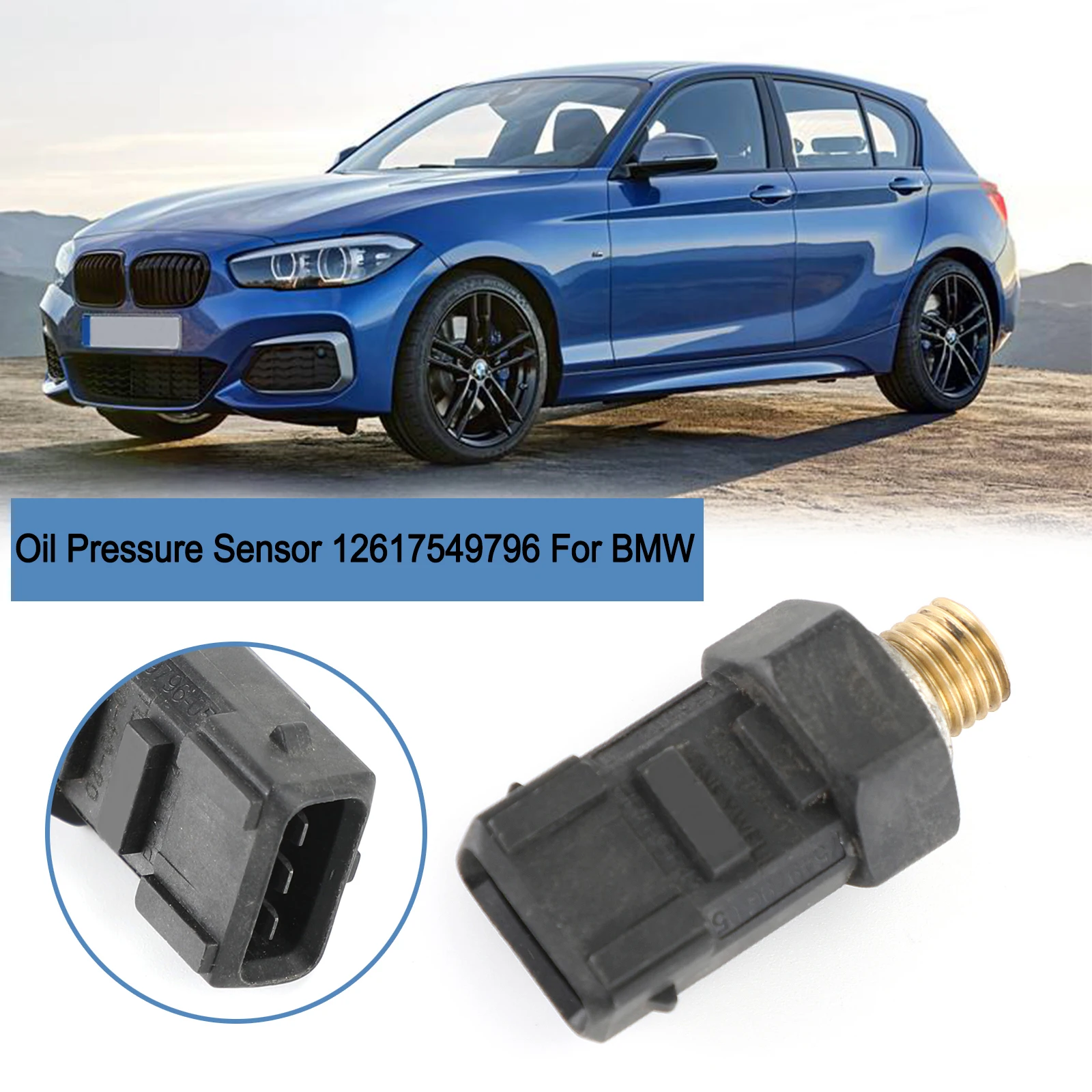 Areyourshop Oil Pressure Sensor for BMW 1 Series E81 E88 3 Series E90 12617549796  Car Auto Parts