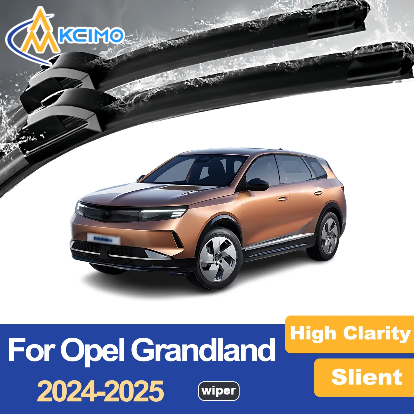 

Premium Wiper Blades for 2024-2025 Opel Grandland Streak Free Durable Ideal for Clear Visibility