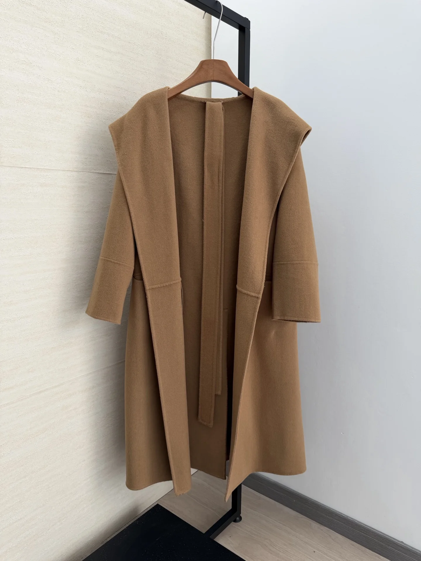 100% Cashmere Coat Women's Medium Classic Wool Coat