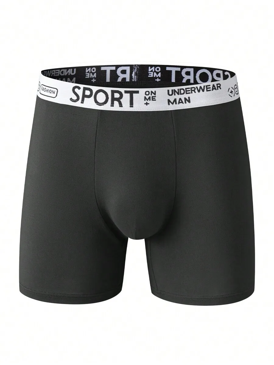 

Men Solid Color Boxer Briefs Multipack Underwear