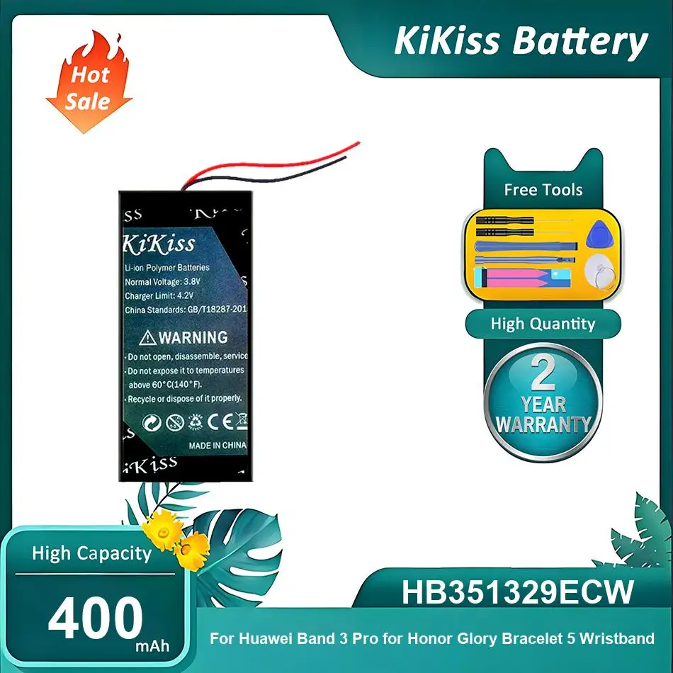 Brand New Watch Battery For Huawei Watch Band 3 Pro for Honor Glory Bracelet 5 Wristband,HB351329ECW,400mAh