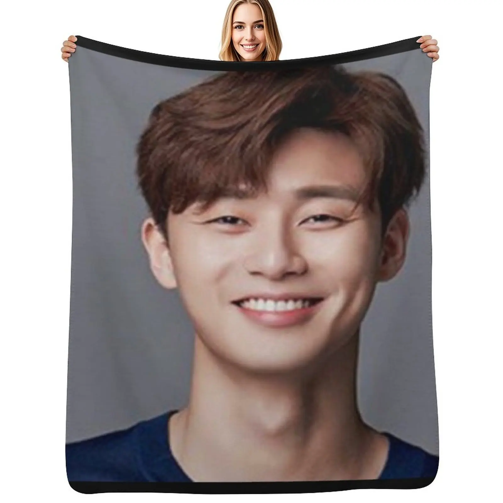 

Park Seo Joon Throw Blanket Multi Purpose Soft Warm Blanket for Home Travel