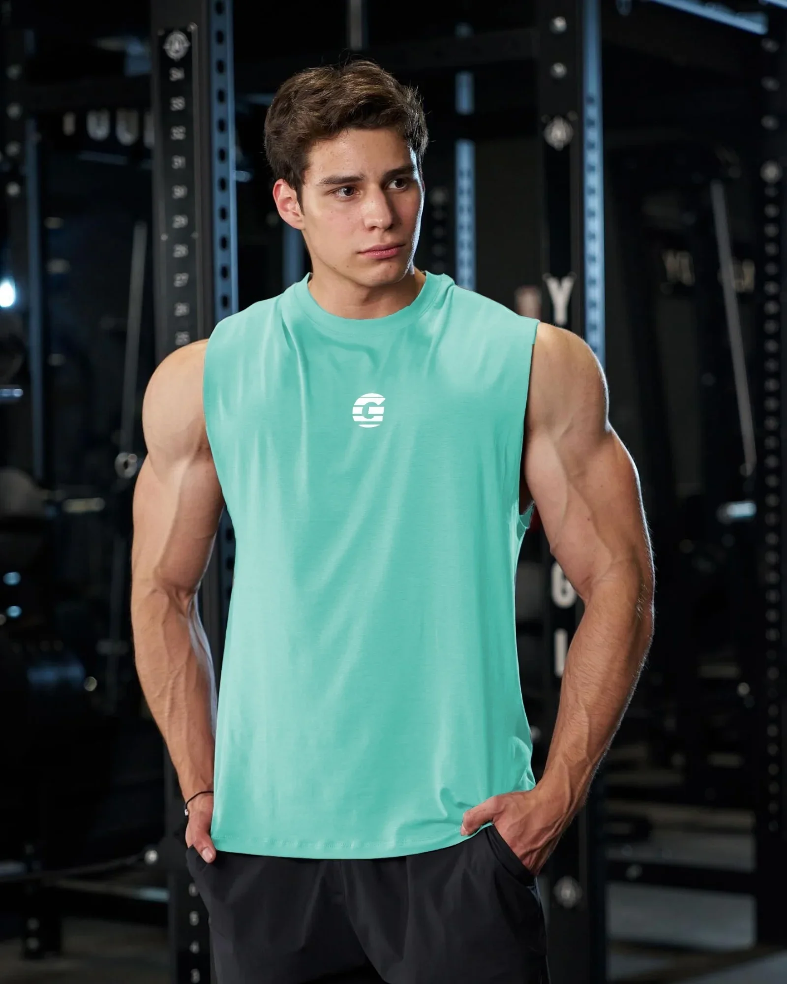 Summer Men\'s Sleeveless Gym Vest Bodybuilding Fashion Basketball Vest Breathable Mesh Sports Undershirt Fitness Running Vest