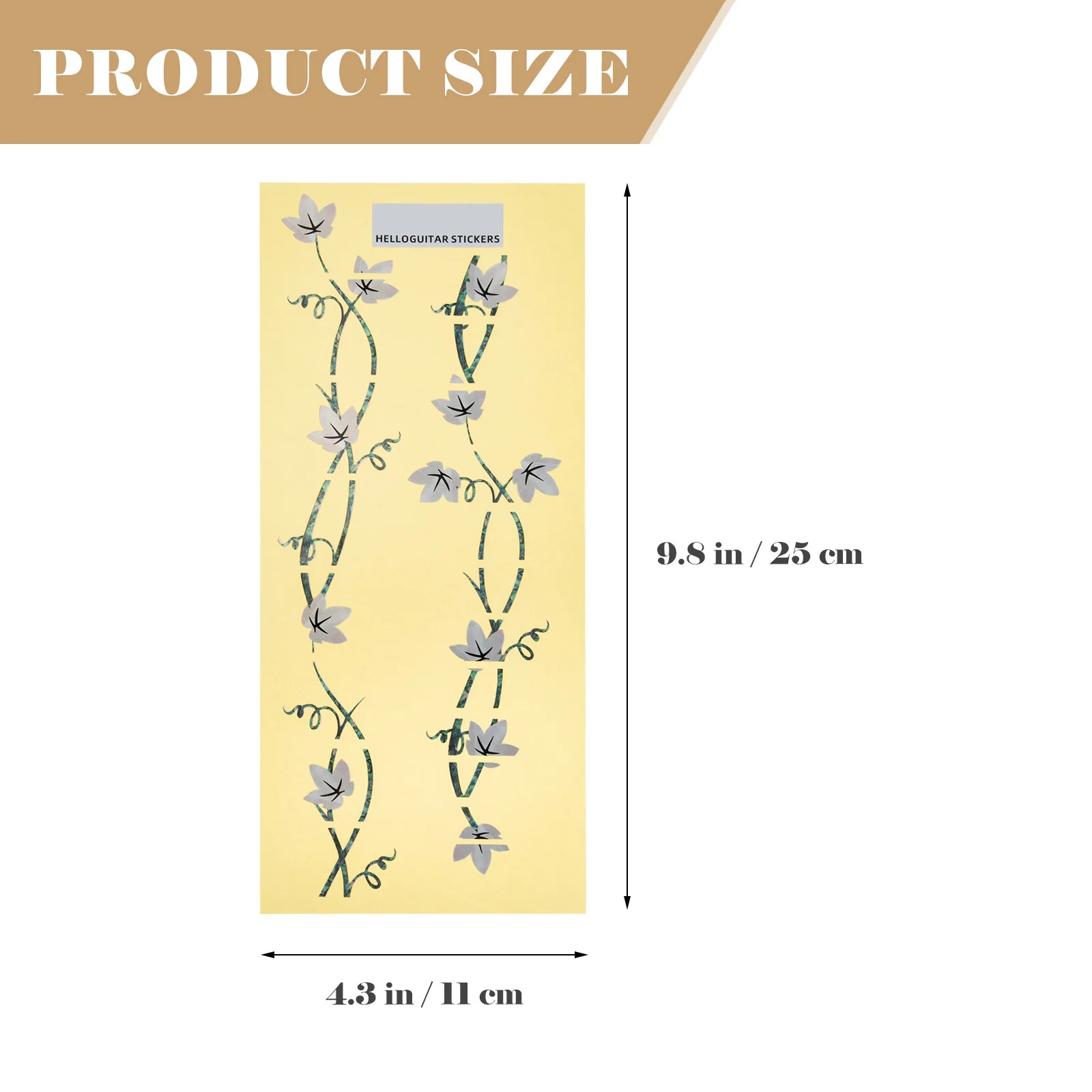 عالية الجودة الغيتار فريتس ملصق ذاتية اللصق نمط الزخرفية DIY الغيتار الأصابع ملصق مائي آلة موسيقية