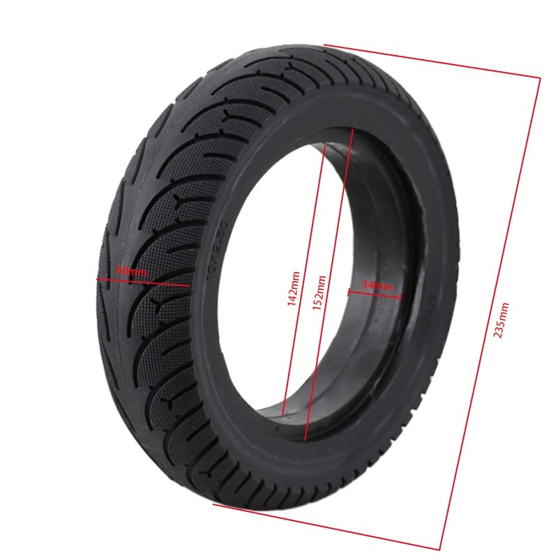 For Xiaomi Mijia M365 10 Inch Electric Scooter Tire 10 x 2/10 x 2.5 Inflatable Solid Tire Wanda Tire