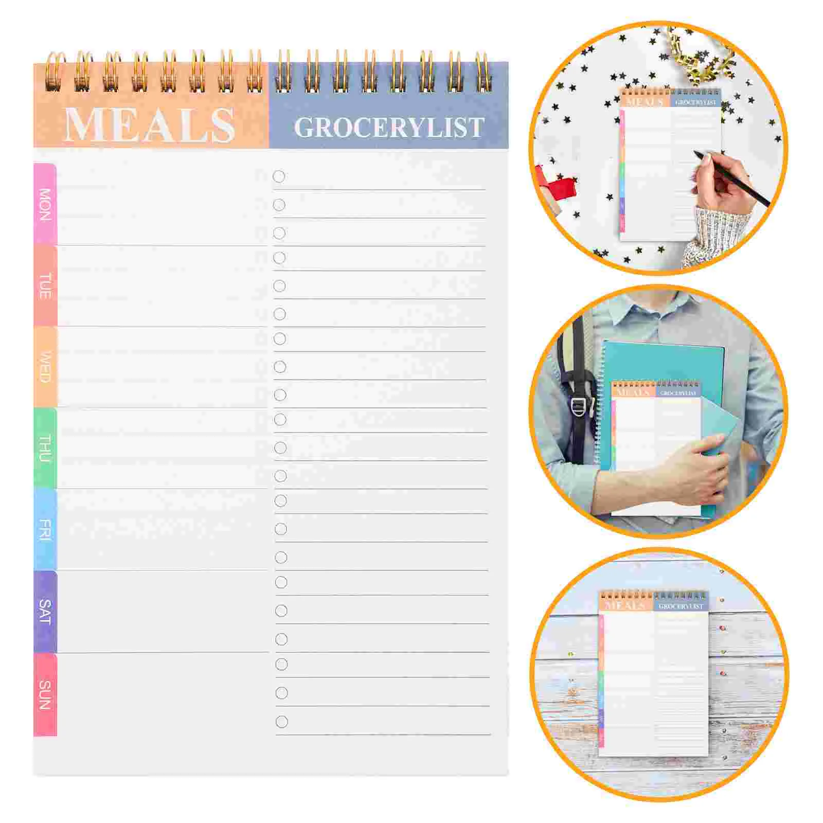 

Time Management Schedule Book Daily to Do Scheduler 2025 Planner Calendar Planning Pad Shopping List Notepads Sticky Dating