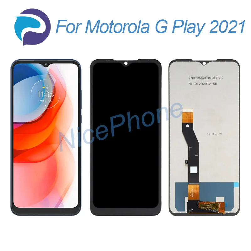 for Motorola G Play 2021 LCD Display Touch Screen Digitizer XT2093-3, XT2093-7, XT2093-DL ,XT2093DL Moto G Play 2021 Screen