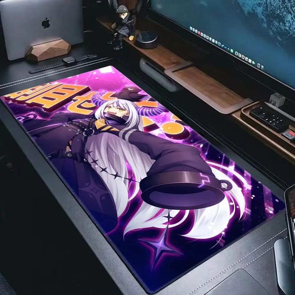 Hololive La Darknesss Mousepad Laptop Anime Girl Kawaii Table Mat Anti Slip Office Decor Keyboard Mouse Pad XXL Large Mouse Mats