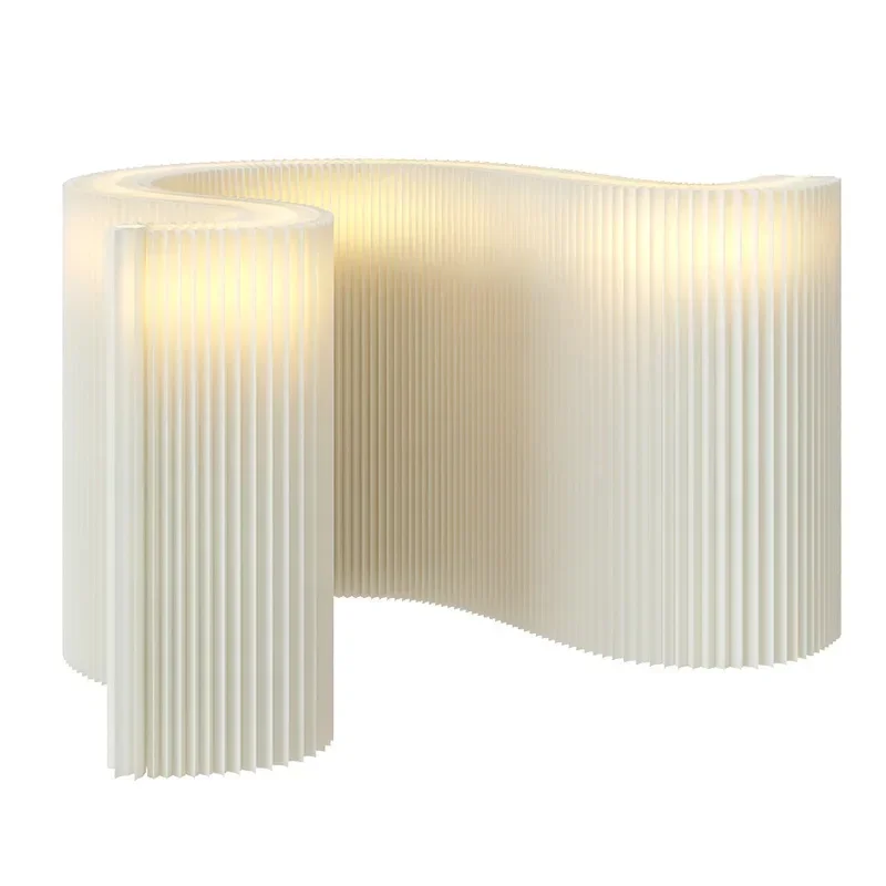 Partition organ luminous paper wall live stream background wall office living room mobile folding paper wall