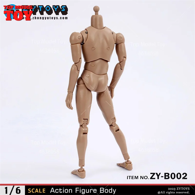 Zytoys ZY-B001 b002 b003 b004 1/6 ombro estreito largo trigo corpo articulado preto 25.5cm soldado masculino 12 ''figura de ação flexível