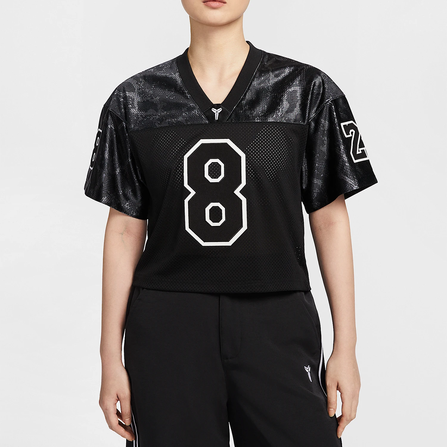 Nike genuine comfortable Kobe women's loose and breathable snake pattern short sleeved shirt IB0002-010