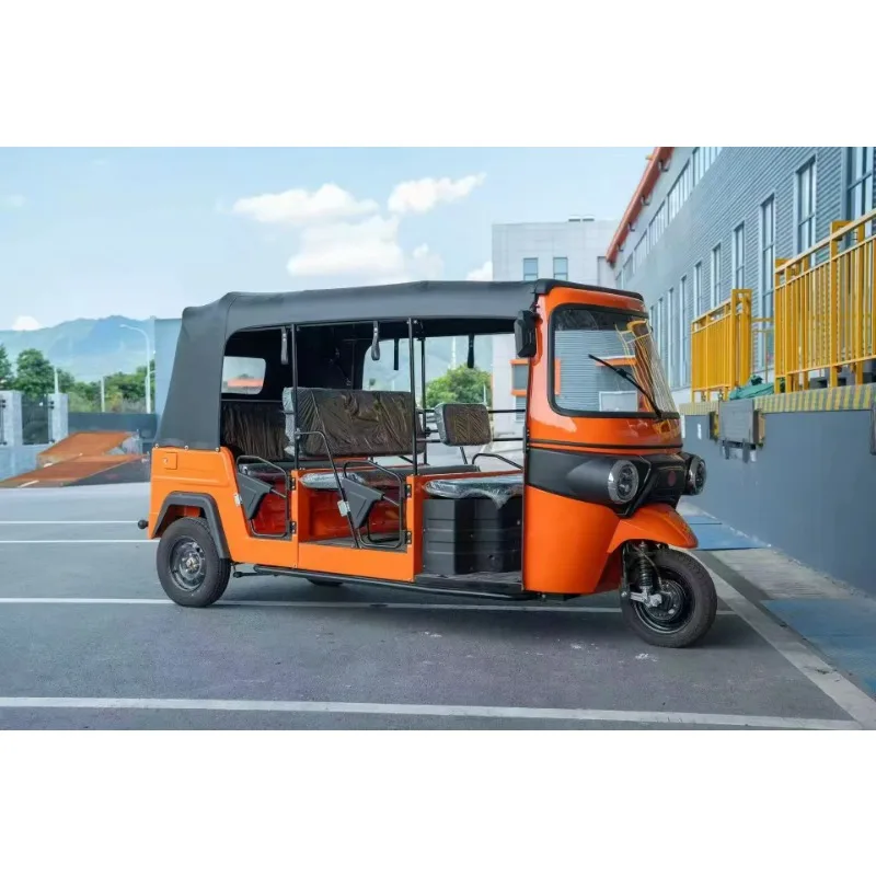 Tricycle 3 Wheel Electric Tuk Tuk Passenger Tricycle with Canopy CE Certified City Tour Transport OEM Wholesale