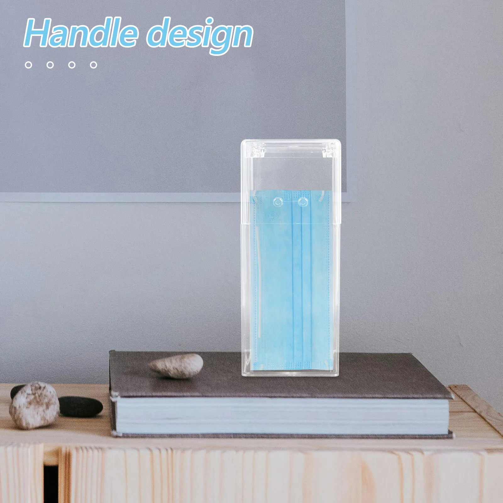 Disposable Gloves Dispenser Mask Holder Wall Mount Transparent Organizer Box Protective Cover Glove Dispenser Box Mask Storage