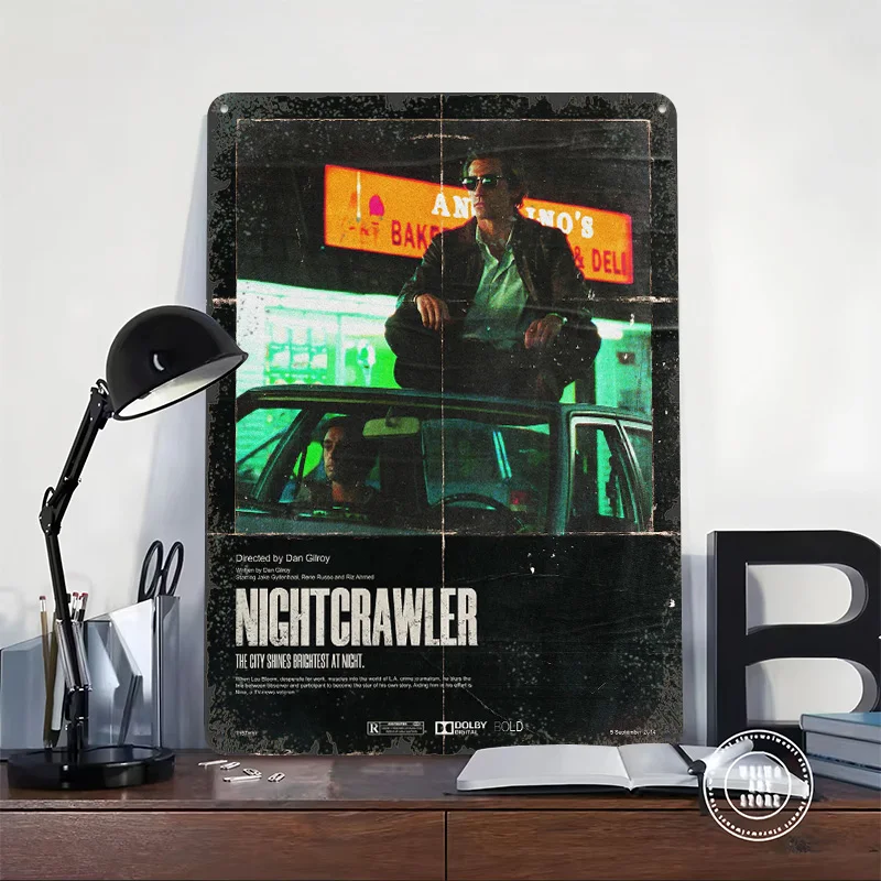 Nightcrawler Personalized 3D Textured Metal Poster Wall Art Vintage Tin Signs for Home Decor Luxury Decoration Home Wand Deko