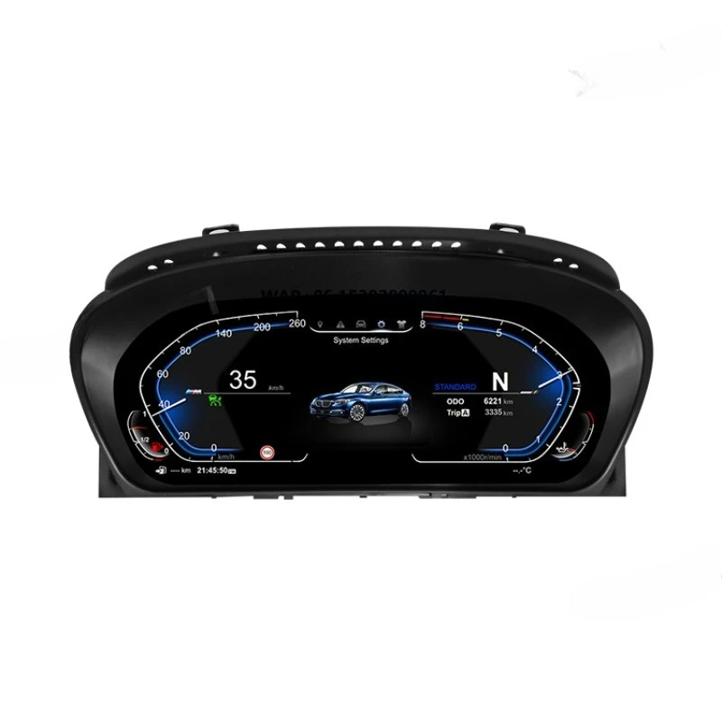 1920*720HD LCD Screen Digital Instrument Cluster Speedometer for 5 6 Series E60 E61 E63 E64 CCC CIC Dashboard Fuel Gauge