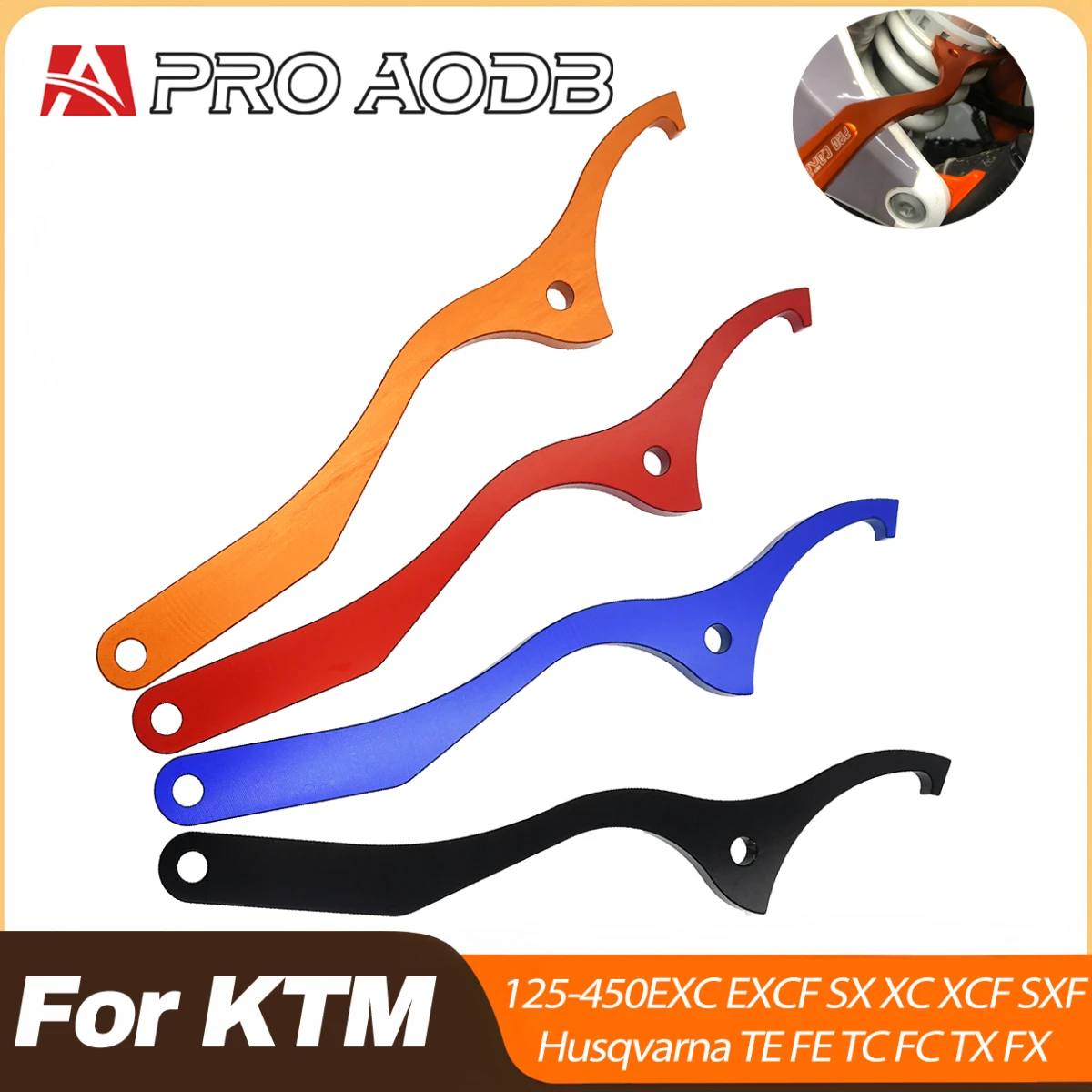 For KTM EXC EXC-F SX SX-F XC XC-F XC-W XCW-F Husqvarna FC FE TC TE Motorcycle Rear Damping Shock Absorber Spanner Wrench Tool