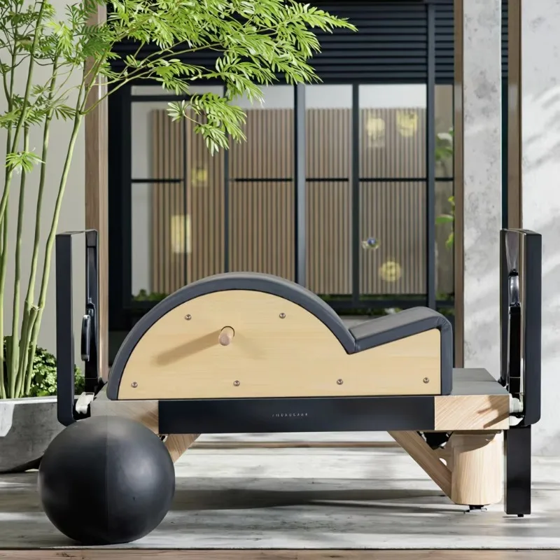 

YTYIN Factory Customizable Maple Wood Spine Corrector Wooden Yoga Stretch Pilates Reformers For Back Stretching Pilates Studios